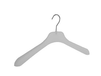Frosted clothing hangers